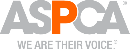 Logo for ASPCA that also says "We Are Their Voice"