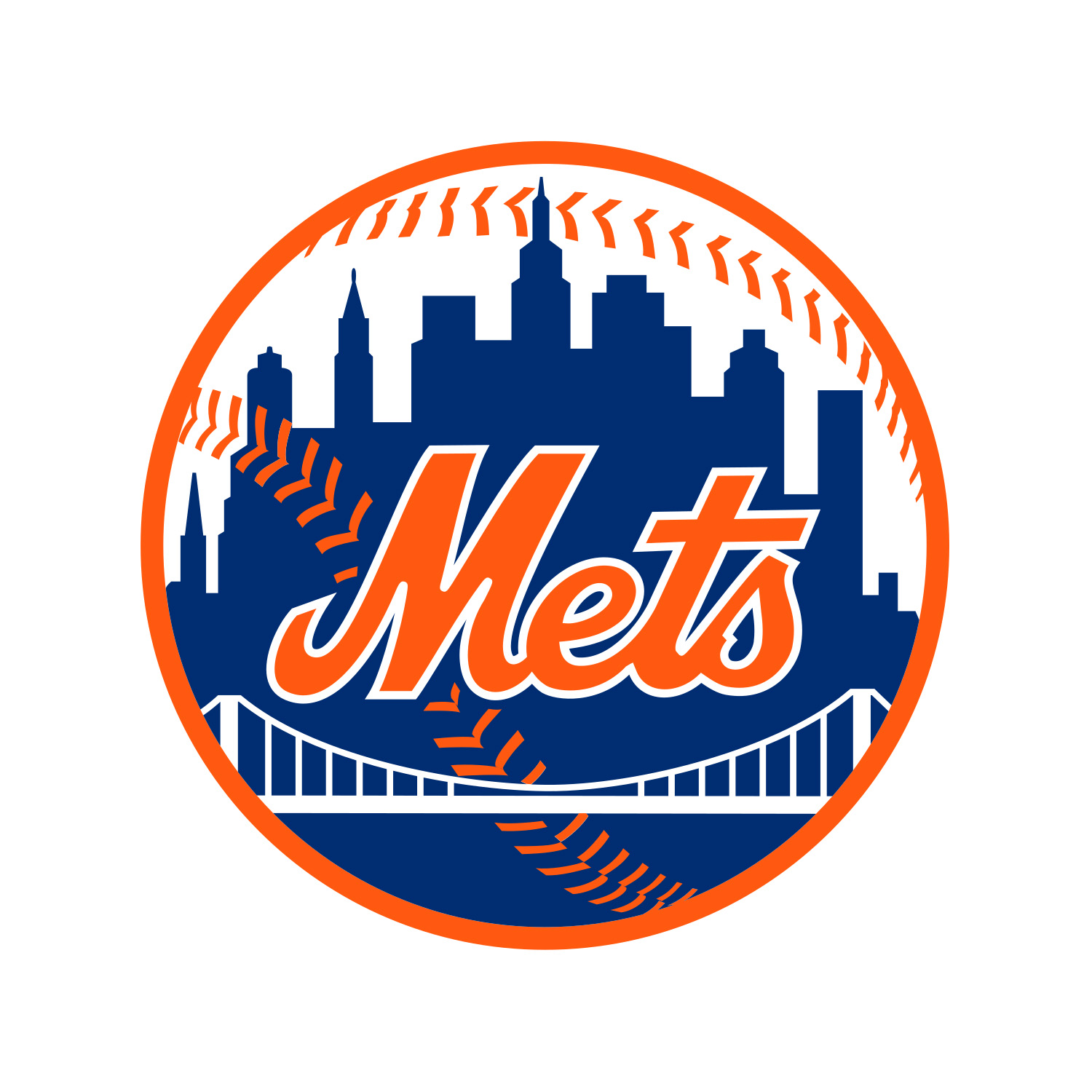 Logo for the NY Mets Baseball Team